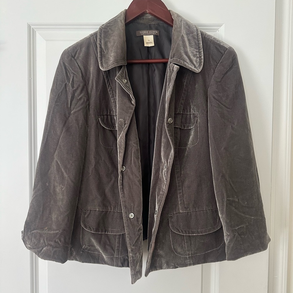 Sigrid Olsen Charcoal Jacket